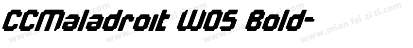 CCMaladroit W05 Bold字体转换